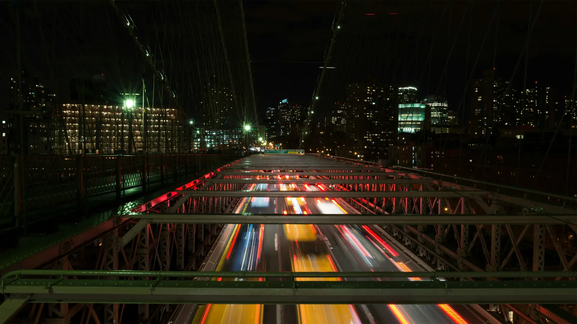 City bridge at night - lighting non-compliance