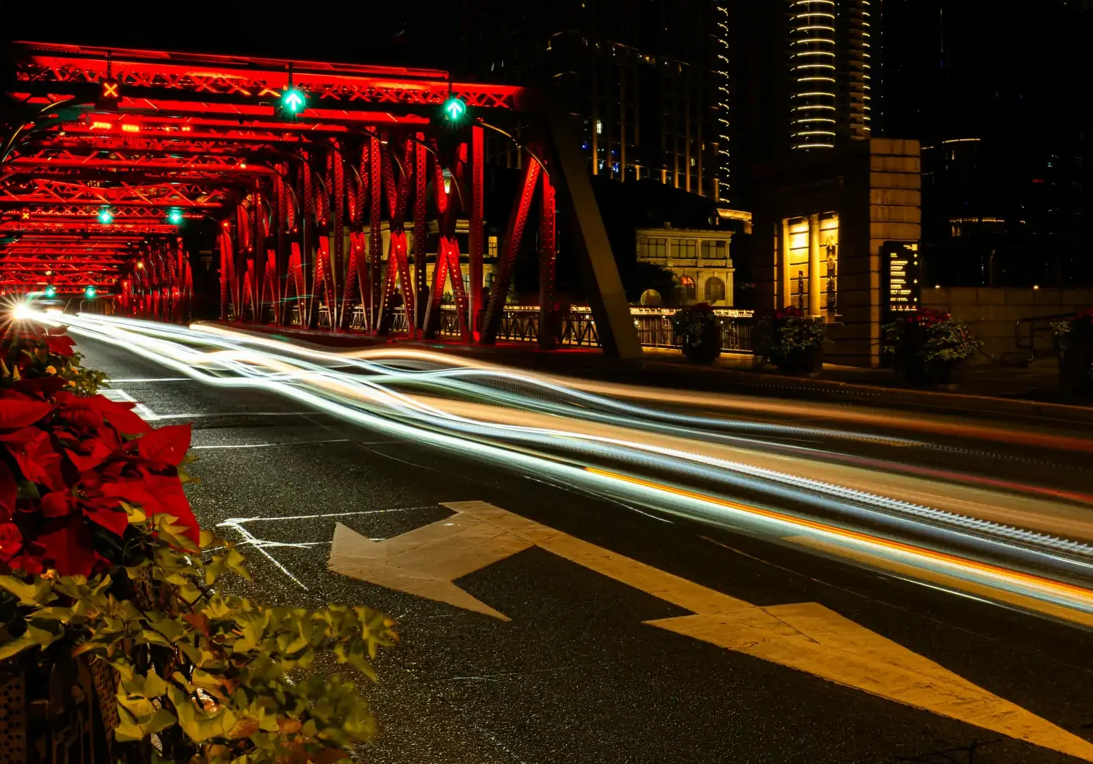 Lighting Effects Assessment - Bridge lit up at night