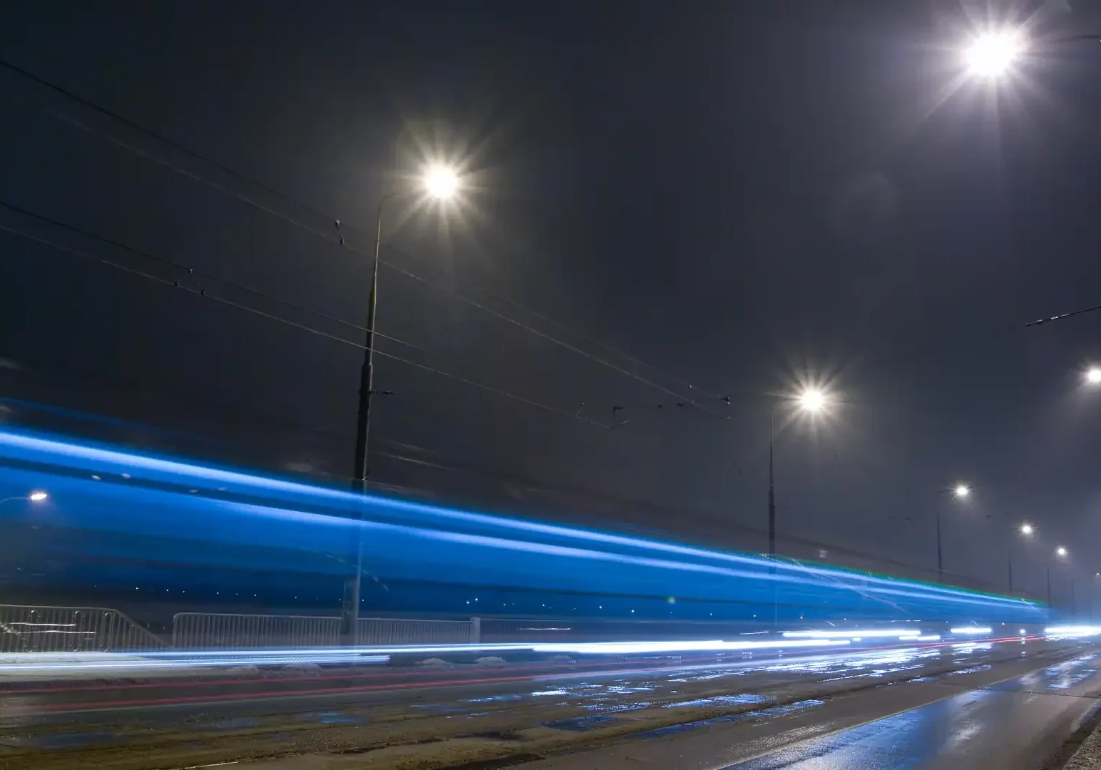 Sustainable lighting design - Street lights at night